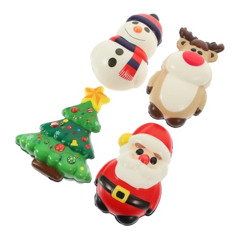 Kisangel 4Stücke Weihnachts Dehnspielzeug Lustige Cartoon Stressabbau Spielzeuge Für Home Office Und Partys PU Weihnachtsmotive Fördert Und Laune Kisangel 4Stücke Weihnachts Dehnspielzeug Lustige Cartoon Stressabbau Spielzeuge Für Home Office Und Partys PU Weihnachtsmotive Fördert Und Laune von Kisangel