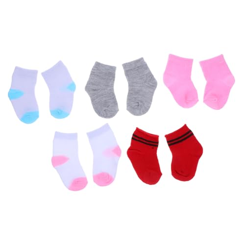 Kisangel 5 Paare Bunte Kostümsocken für Puppen Bequeme Accessoires für Kreatives und Fantasievolle Rollenspiele Kisangel 5 Paare Bunte Kostümsocken für Puppen Bequeme Accessoires für Kreatives und Fantasievolle Rollenspiele von Kisangel