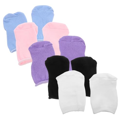 Kisangel 5 Paare Mädchen Socken Puppenkleidung Puppen-Foto-Requisiten Mini-Socken Spielzeugsocken Puppenkostüm Puppe verkleiden Zubehör Socken für Puppe Polyester von Kisangel