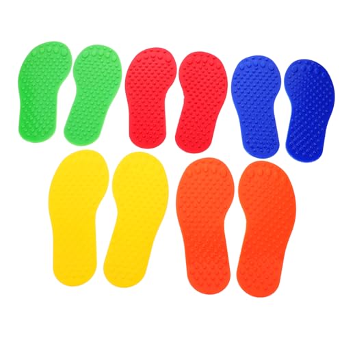 Kisangel 5 Paare Taktile Massage Von Hand- Und Fußabdrücken Fleckenmarkierungen Für Teppiche Sinnesmatten Für Punktmarkierungen Polypunkte Sinnesgegenstände Für Den Unterricht PVC Kisangel 5 Paare Taktile Massage Von Hand- Und Fußabdrücken Fleckenmarkierungen Für Teppiche Sinnesmatten Für Punktmarkierungen Polypunkte Sinnesgegenstände Für Den Unterricht PVC von Kisangel