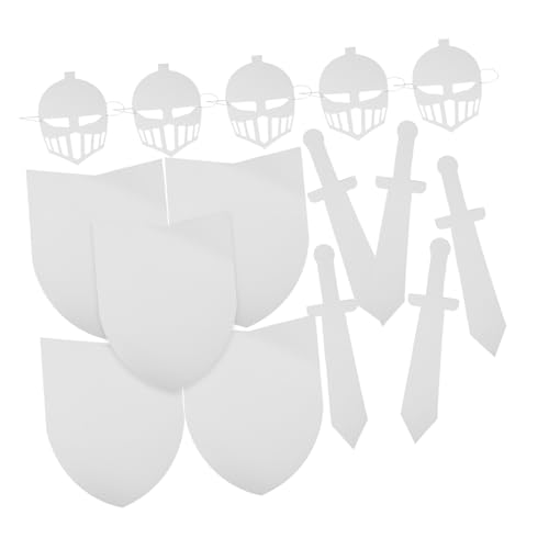 Kisangel 5 Sätze Diy Ritterschild Maske Bastelset aus Karton Kostüm Zubehör für Halloween Party Rollenspiel Bemalbar Mittelalterliches Leicht Tragbar Kindgerecht Ergonomisch Kisangel 5 Sätze Diy Ritterschild Maske Bastelset aus Karton Kostüm Zubehör für Halloween Party Rollenspiel Bemalbar Mittelalterliches Leicht Tragbar Kindgerecht Ergonomisch von Kisangel