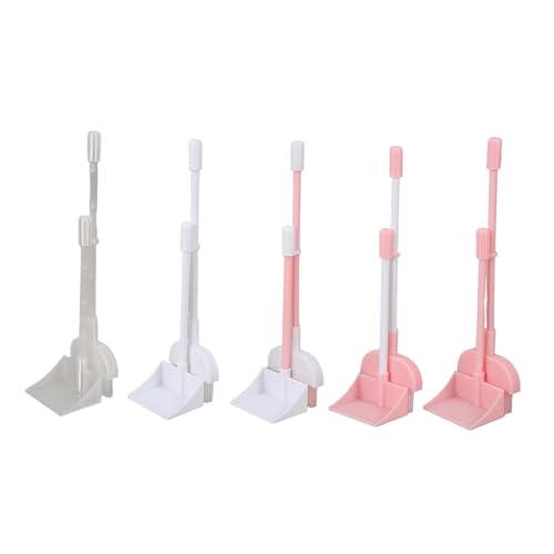 Kisangel 5 Sätze Miniatur Besen und Kehrschaufel Set Realistische Puppenhaus Reinigungszubehör Detailgetreu Gefertigte Puppen Accessoires für Kreatives Rollenspiel und Puppendekoration von Kisangel