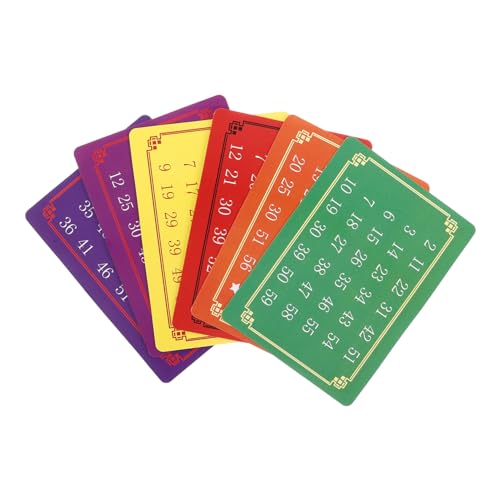 Kisangel 5 Sätze Telepathische Zahlenkarten Mental Cards für Gedankenlesen Interaktive Tricks Requisiten Party Unterhaltung Close Up Zauberspielzeug von Kisangel
