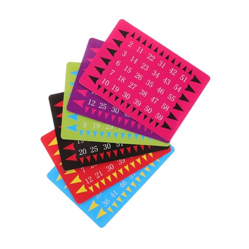 Kisangel 5 Sets Trickspielzeug Interaktive Lese Zahlenkarte Für Die Trickbühne Telepathische Mathe Spielzeugtricks Telepathische Spielkarte Mentale Tricks Spiel Requisitenkarten von Kisangel