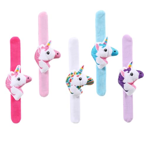 Kisangel 5 Stück Cartoon-Armband Manschette Party Bequeme Slap -Armbänder Slap-Bands mit Tiermotiven Schlagarmband Stofftier -Slap -Armband Animal-Slap-Armbänder Plüsch Kisangel 5 Stück Cartoon-Armband Manschette Party Bequeme Slap -Armbänder Slap-Bands mit Tiermotiven Schlagarmband Stofftier -Slap -Armband Animal-Slap-Armbänder Plüsch von Kisangel