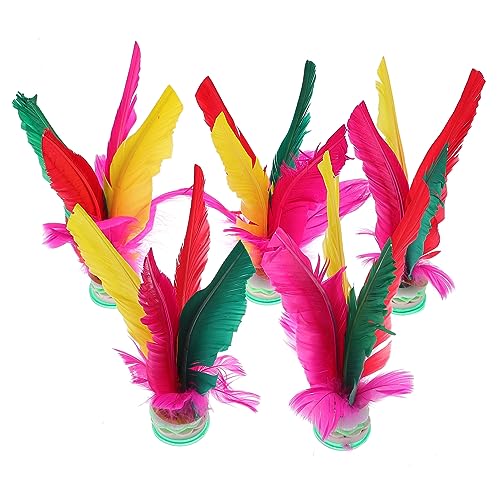Kisangel 5 Stück Farbige Federbälle Federbälle Rufmaterial Badminton Federball Sportspielzeug Leichtes Federball Aus Federn Farbiges Federspielzeug Gans Zufällige Farbe Kisangel 5 Stück Farbige Federbälle Federbälle Rufmaterial Badminton Federball Sportspielzeug Leichtes Federball Aus Federn Farbiges Federspielzeug Gans Zufällige Farbe von Kisangel