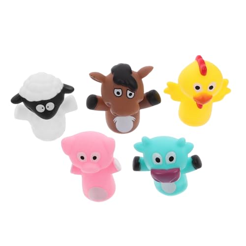 Kisangel 5 Stück Fingerpuppe Plüsch klein Puppen süßes Fingerspielzeug tragbare Spielfiguren Vinyl Kisangel 5 Stück Fingerpuppe Plüsch klein Puppen süßes Fingerspielzeug tragbare Spielfiguren Vinyl von Kisangel