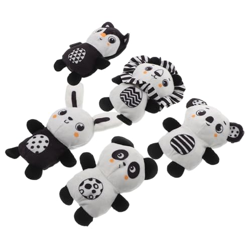 Kisangel 5 Stück Fingerpuppen Der Familie Fingerpuppen Masse Fingerspiel Pp Baumwolle von Kisangel