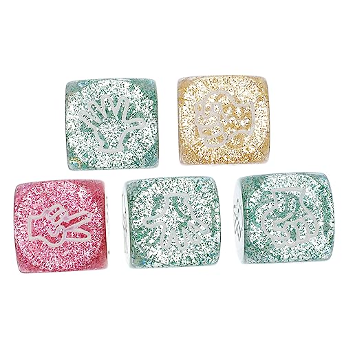 Kisangel 5 Stück Glitzernde für Finger Multi Seiten Spielwürfel für Partys Brettspiele und Barspiele Deko für Kreative Spielmomente Kisangel 5 Stück Glitzernde für Finger Multi Seiten Spielwürfel für Partys Brettspiele und Barspiele Deko für Kreative Spielmomente von Kisangel