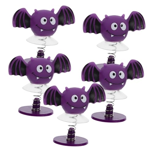 Kisangel 5 Stück Hüpfende Fledermausfigur Party Frühling Springende Federspielzeuge Halloween Schläger Es Ist Kinderspielzeug Desktop- Für Das Heimbüro Eisen Violett von Kisangel