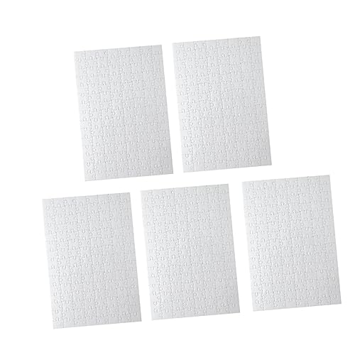 Kisangel 5 Stück Leere Puzzles Rätsel malen Leere Rätsel Puzzle aus leerem Papier Weiß Kisangel 5 Stück Leere Puzzles Rätsel malen Leere Rätsel Puzzle aus leerem Papier Weiß von Kisangel