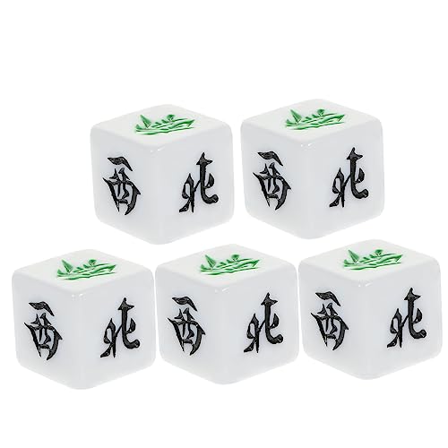 Kisangel 5 Stück Mahjong Würfel Mahjong-Spiel Standard-spielwürfel Bunte Würfel Partywürfel Unterhaltungswürfel Spielzubehör Partyspielwürfel Klare Würfel Tischspielwürfel Acryl Kisangel 5 Stück Mahjong Würfel Mahjong-Spiel Standard-spielwürfel Bunte Würfel Partywürfel Unterhaltungswürfel Spielzubehör Partyspielwürfel Klare Würfel Tischspielwürfel Acryl von Kisangel