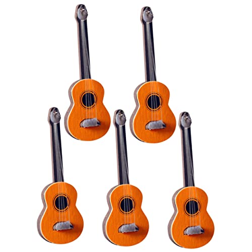 Kisangel Adorn Mini-Gitarre 5 Stück Mini-Gitarren Spielzeug Für Jungen Und Mädchen von Kisangel