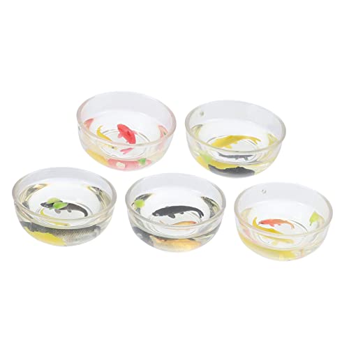 Kisangel 5 Stück Miniatur Fisch Deko Koi Fisch Figuren für Puppenhaus für DIY Miniatur Handwerk Mini Teich Dekoration Kisangel 5 Stück Miniatur Fisch Deko Koi Fisch Figuren für Puppenhaus für DIY Miniatur Handwerk Mini Teich Dekoration von Kisangel