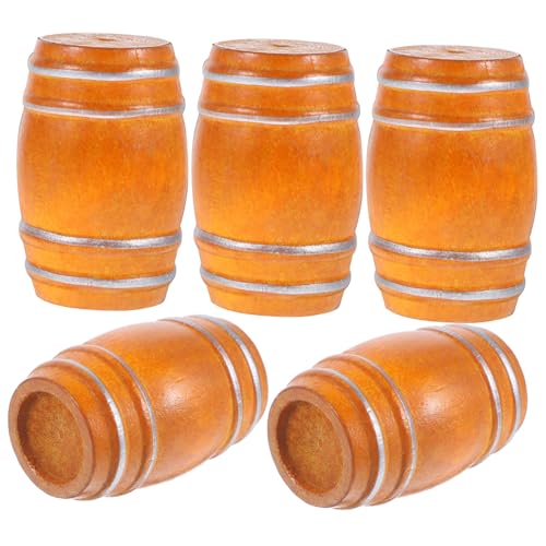 Kisangel 5 Stück Miniatur Holz Bierfass Dekorative Puppenhaus Accessoires für Bar und Halloween Deko Charmante und Kreative Modelle für Bierliebhaber Kisangel 5 Stück Miniatur Holz Bierfass Dekorative Puppenhaus Accessoires für Bar und Halloween Deko Charmante und Kreative Modelle für Bierliebhaber von Kisangel