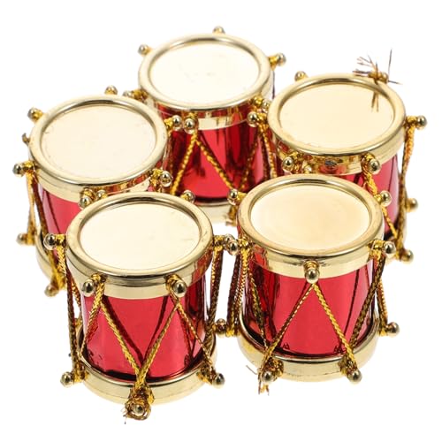 Kisangel 5 Stück Miniatur Schlagzeug Modell Teiliges Set Puppenhaus Dekoration Realistisches Mini Drum Multifunktionale Miniaturinstrumente Foto Requisite für Puppenhäuser von Kisangel