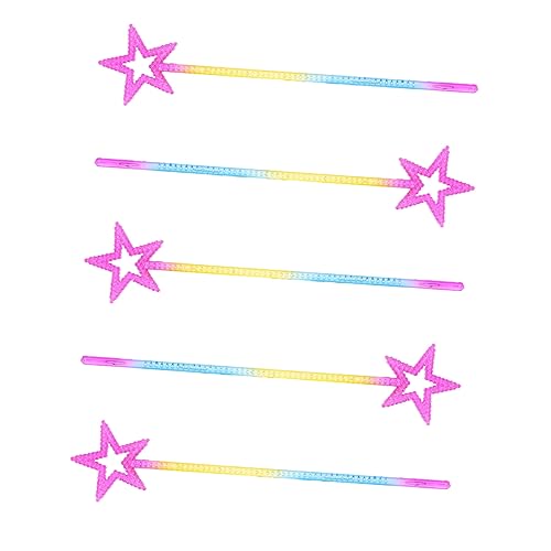 Kisangel 5 Stück Pentagramm-zauberstab Feenstab Mädchen Prinzessinnen-sternenstab Für Kinderspielzeug Zauberstab Fee Zauberstäbe Partystäbe Party Zauberstab Bunt Plastik Kisangel 5 Stück Pentagramm-zauberstab Feenstab Mädchen Prinzessinnen-sternenstab Für Kinderspielzeug Zauberstab Fee Zauberstäbe Partystäbe Party Zauberstab Bunt Plastik von Kisangel