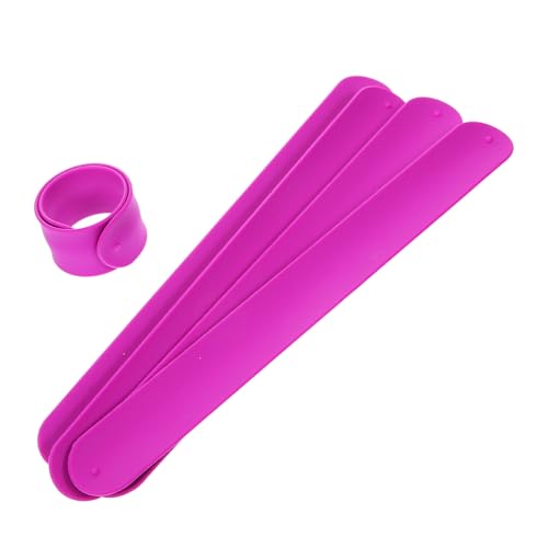 Kisangel 5 Stück Silikonarmband Schlag Dekorative Schlagarmbänder Partyartikel Für Lustige Slap-band Für Sortiment An Schlagarmbändern Kieselgel Violett Kisangel 5 Stück Silikonarmband Schlag Dekorative Schlagarmbänder Partyartikel Für Lustige Slap-band Für Sortiment An Schlagarmbändern Kieselgel Violett von Kisangel
