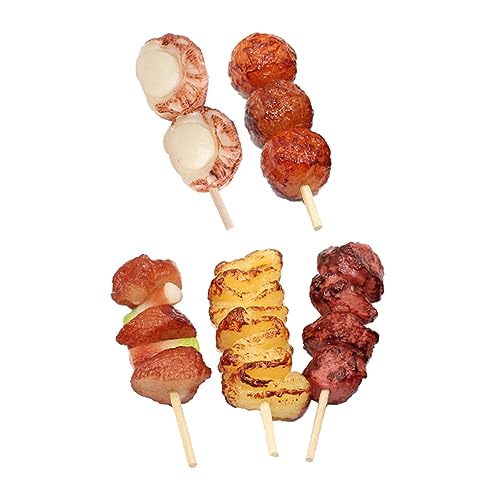 Kisangel 5 Stück Simulierte Grillspieße Küche Rollenspiel Essensrequisiten realistische Lebensmittelrequisiten Küchenrequisite Kinderproponität realistisches Spielfutter PVC Kisangel 5 Stück Simulierte Grillspieße Küche Rollenspiel Essensrequisiten realistische Lebensmittelrequisiten Küchenrequisite Kinderproponität realistisches Spielfutter PVC von Kisangel