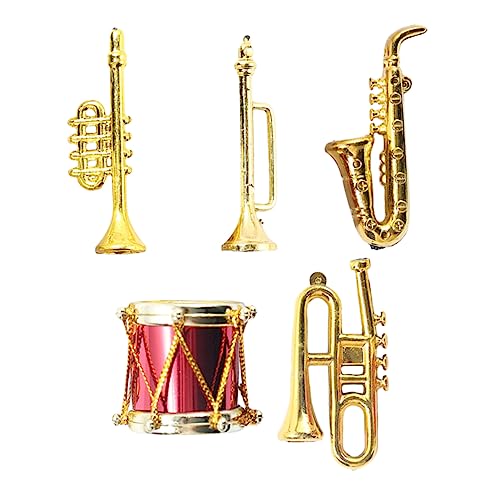 Kisangel Einführung in Die Musik Für Jungen Und Mädchen 5 Stück Mini-simulations-musikinstrumente Dinge Für Die Dekoration des Mini- Für Kinder von Kisangel