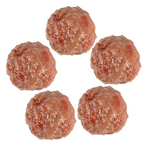 Kisangel 5 Stück Simuliertes Rindfleischballmodell Gefälscht Für Realistisch Fälschung Anzeige Falsches Fleisch Künstlich Nachricht Material Essen Brown PVC Kisangel 5 Stück Simuliertes Rindfleischballmodell Gefälscht Für Realistisch Fälschung Anzeige Falsches Fleisch Künstlich Nachricht Material Essen Brown PVC von Kisangel