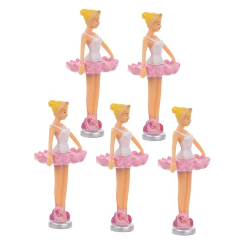 Kisangel 5 Stück Spieluhr Puppepuppe Prinzessin Puppe Figur Puppe Ornament Balletttänzerin Balletttänzerin Puppe Tanzende Mädchen Puppe Ballett Puppe Kunststoff von Kisangel