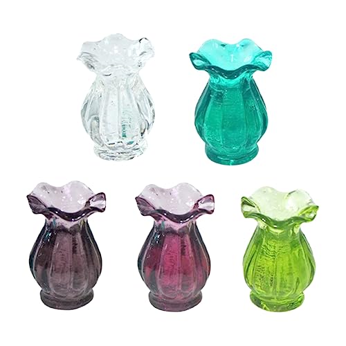 Kisangel 5 Stück Spitzenvasen-Modell Miniatur modern klein Mini -Gartendekoration Flasche für kinderspielzeug Mini-Simulationsvase Modell selber Machen Harz Kisangel 5 Stück Spitzenvasen-Modell Miniatur modern klein Mini -Gartendekoration Flasche für kinderspielzeug Mini-Simulationsvase Modell selber Machen Harz von Kisangel