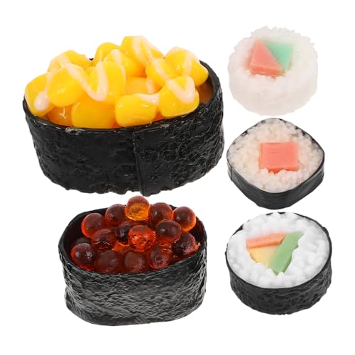 Kisangel Sushi-formenbausatz 5-teiliges Japanisches Sushi-Gericht Algenblätter Gefälschte Lebensmittel-Requisiten Für Küchenspielzeug Kisangel Sushi-formenbausatz 5-teiliges Japanisches Sushi-Gericht Algenblätter Gefälschte Lebensmittel-Requisiten Für Küchenspielzeug von Kisangel