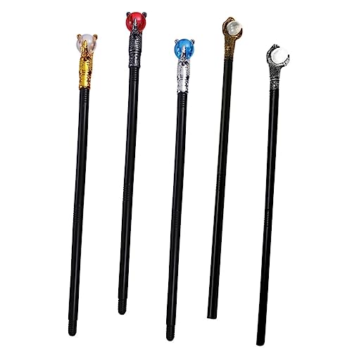 Kisangel 5 Stück Teiliges Cosplay Gehstock Royal Scepter Halloween Dekoration für Kostümfeste Partys und Maskeraden Langlebig und für Unvergessliche Feiern Kisangel 5 Stück Teiliges Cosplay Gehstock Royal Scepter Halloween Dekoration für Kostümfeste Partys und Maskeraden Langlebig und für Unvergessliche Feiern von Kisangel