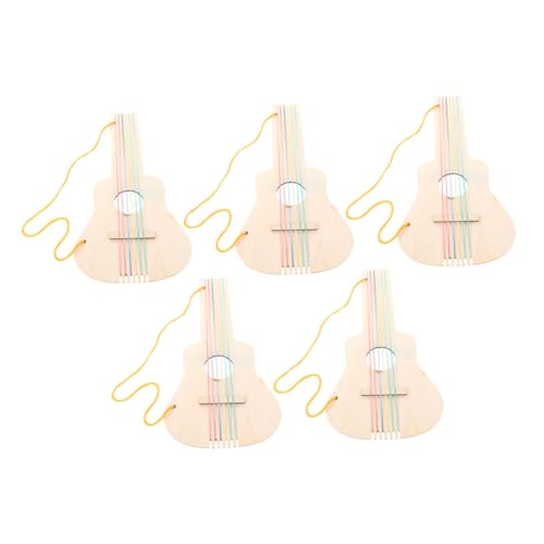 Kisangel 5 Stück Teiliges DIY Holzgitarren Unbemalte Kleine Gitarre aus Glattem Hautfreundlichem Holz Einfach zu Bemalen Kreativität und Musikalischem Spielspaß Kisangel 5 Stück Teiliges DIY Holzgitarren Unbemalte Kleine Gitarre aus Glattem Hautfreundlichem Holz Einfach zu Bemalen Kreativität und Musikalischem Spielspaß von Kisangel
