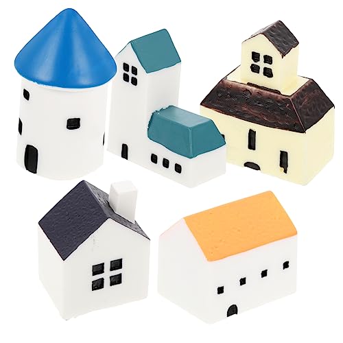Kisangel 5 Stück Teiliges Haus Ornament Resin Niedliche Tiny House Dekoration für Garten Balkon Miniatur Landschaften Kreative DIY Garten Accessoires Kisangel 5 Stück Teiliges Haus Ornament Resin Niedliche Tiny House Dekoration für Garten Balkon Miniatur Landschaften Kreative DIY Garten Accessoires von Kisangel