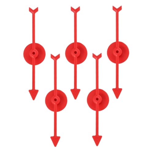 Kisangel 5 Stück Teiliges Kunststoff für Brettspiele Langlebige Spielzeiger Vielseitig Einsetzbar für Lotterieräder DIY Zubehör Pädagogische Zeiger für Interaktive Spiele und Unterricht von Kisangel