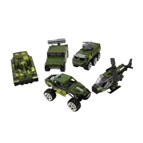 Kisangel 5 Stück Teiliges Mini Feuerwehrfahrzeuge aus Metalllegierung Realistische Miniatur Einsatzfahrzeug Modelle Robustes Auto für Tragbar und Sammelbar von Kisangel