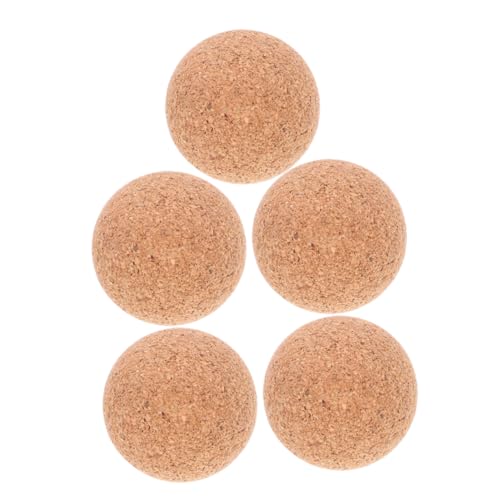 Kisangel 5 Stück Teiliges Mini Holz Kickerbälle Langlebige Austauschbare Tischfußball Bälle aus Kork Leicht und Kompakt für Indoor Kickertisch und Schnelle Spielrunden von Kisangel