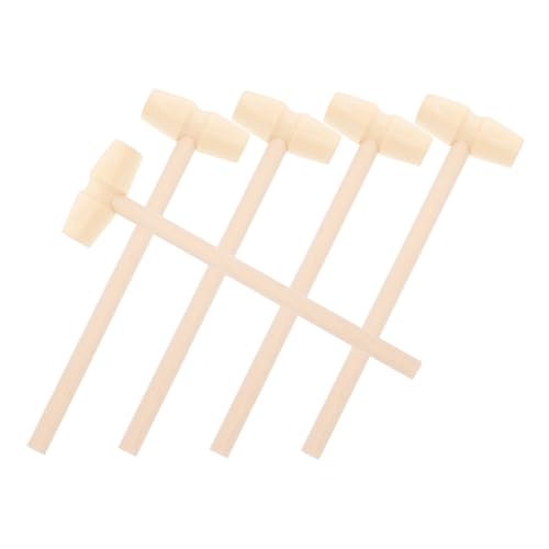 Kisangel 5 Stück Teiliges Mini Holzhammer Lernspielzeug Hand Auge Koordination Fördern Schlagspielzeug für Junge Mädchen Mädchen Jungen Montessori Pädagogisch von Kisangel