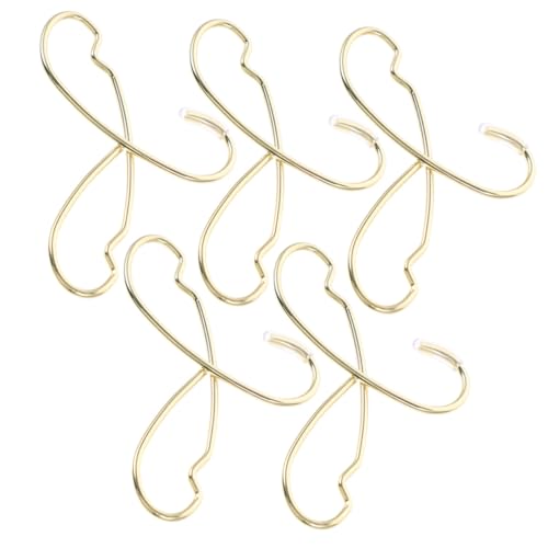 Kisangel 5 Stück Teiliges Mini kleiderbügel für Puppenkleidung aus Robustem Metall Feine Verarbeitung Langlebig und Formstabil für Kleine Babypuppen und Dekorative Puppenschränke von Kisangel