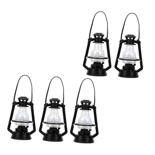 Kisangel 5 Stück Teiliges Miniatur Öl lampen aus Sicherem PP Material Realistische Schwarze Vintage Laternen Modelle für Puppenhäuser DIY Dekoration Feine Verarbeitung Langlebig und Kisangel 5 Stück Teiliges Miniatur Öl lampen aus Sicherem PP Material Realistische Schwarze Vintage Laternen Modelle für Puppenhäuser DIY Dekoration Feine Verarbeitung Langlebig und von Kisangel