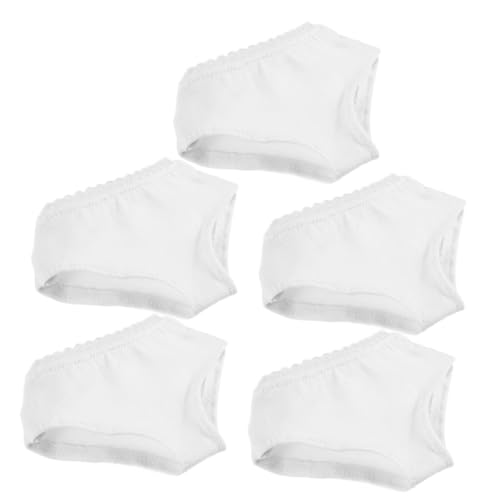 Kisangel 5 Stück Teiliges Puppenunterwäsche Weiche Doll Underpants mit Spitzenrand Kompatibel für Puppen Vielseitige Puppenkleidung für Kreatives Ankleiden und Fantasievolles Spiel von Kisangel