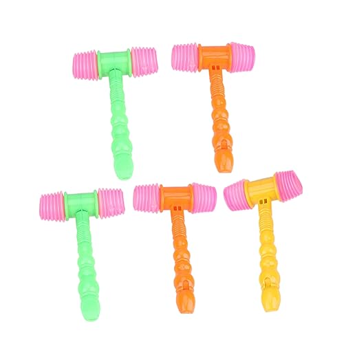 Kisangel 5 Stück Teiliges Quietsch Hammerspielzeug für Junge Mädchen und Pädagogisches Musikspielzeug mit Sicher Lackiertem Griff Fördert Rhythmusgefühl und Motorik Buntes Zufällige Farbe Kisangel 5 Stück Teiliges Quietsch Hammerspielzeug für Junge Mädchen und Pädagogisches Musikspielzeug mit Sicher Lackiertem Griff Fördert Rhythmusgefühl und Motorik Buntes Zufällige Farbe von Kisangel