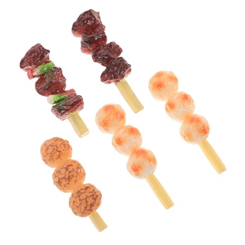 Kisangel 5 Stück Teiliges Realistische Grillspieße Spielküche Lebensmittelecht Farbenfroh Kinderfreundlich für Kindergarten Party Dekoration und Rollenspiele Kisangel 5 Stück Teiliges Realistische Grillspieße Spielküche Lebensmittelecht Farbenfroh Kinderfreundlich für Kindergarten Party Dekoration und Rollenspiele von Kisangel