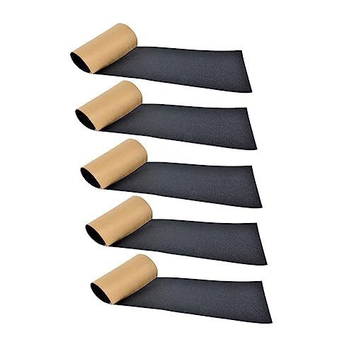 Kisangel 5 Stück Teiliges Skateboard Grip Tape Rutschfeste Sandpapier Aufkleber für Skateboards und Scooter Hochwertige Sichere und Einfach zu Verwendende Beschichtung für Erwachsene von Kisangel