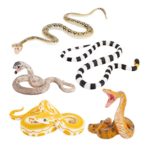 Kisangel 5 Stücke Lebensechte Simulation Schlangen Spielzeug Satz Bunte Schlangen Modelle für Streiche Halloween Dekoration Lernspielzeug für Kinder Kisangel 5 Stücke Lebensechte Simulation Schlangen Spielzeug Satz Bunte Schlangen Modelle für Streiche Halloween Dekoration Lernspielzeug für Kinder von Kisangel