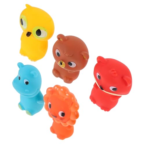 Kisangel Mädchenpuppenspielzeug 5-teiliges Tierpuppenset Für Kleinkinder Für Jungen Und Mädchen Pädagogisches Lernen Interaktives Spielen von Kisangel