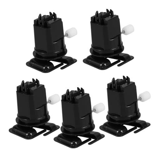 Kisangel 5 Stück Uhrwerk Mechanismus Aufziehspielzeugwerk Wind Spielzeugzubehör zum Aufziehen für DIY Bastelzubehör Armatur reparieren liefert Ersatzteil Abs Black von Kisangel