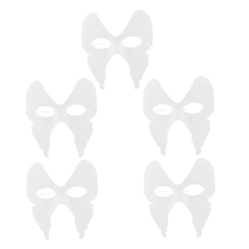 Kisangel 5 Stück Weiße DIY Papiermaske für Karneval und Maskerade Leichte und Bequeme Halbgesichtsmaske für Halloween und Festlichkeiten für Kreatives Malen und Veranstaltungen Kisangel 5 Stück Weiße DIY Papiermaske für Karneval und Maskerade Leichte und Bequeme Halbgesichtsmaske für Halloween und Festlichkeiten für Kreatives Malen und Veranstaltungen von Kisangel