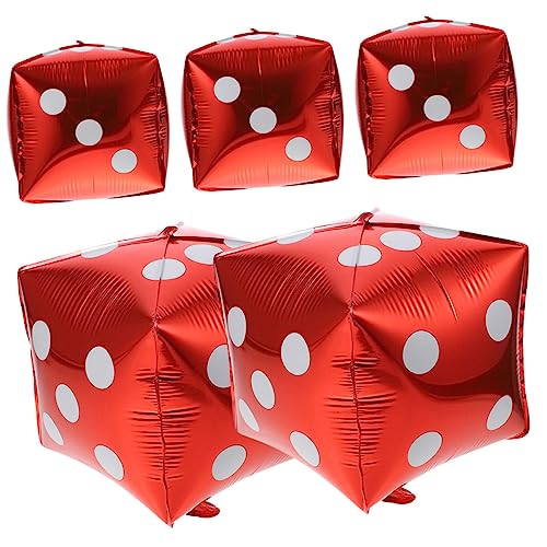 Kisangel Luftballons Würfel Folienballons Party Dekoration für Spieleabende Halloween und Geburtstagsfeiern 5 Stück Kisangel Luftballons Würfel Folienballons Party Dekoration für Spieleabende Halloween und Geburtstagsfeiern 5 Stück von Kisangel
