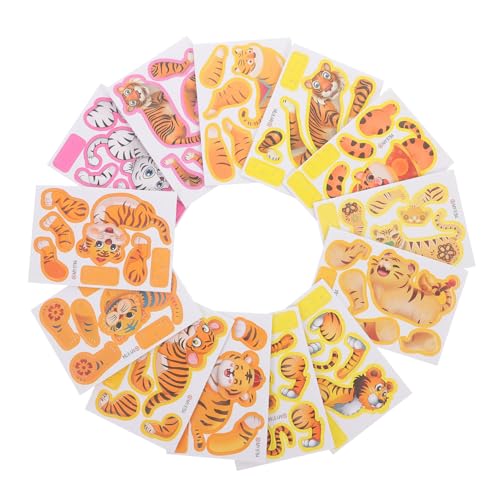 Kisangel 50 Stück Cartoon-Lernspielzeug 3D-Puzzle- Pädagogikspielzeug Kleinkindspielzeug Cartoon-Rätsel Kognitionspuzzle für Kleinkinder Rätsel für Schaum von Kisangel