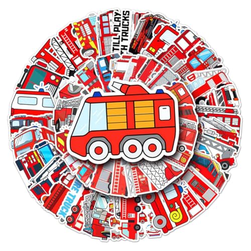 Kisangel 50 Stück Feuerwehrwagen Aufkleber Selbstklebend PVC Scrapbook Sticker für Tagebuch Kalender DIY Basteln Truck Sticker Zubehör Kisangel 50 Stück Feuerwehrwagen Aufkleber Selbstklebend PVC Scrapbook Sticker für Tagebuch Kalender DIY Basteln Truck Sticker Zubehör von Kisangel