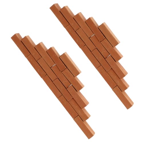 Kisangel 50 Stück Handgefertigte Ziegel Für Ziegelmodell Modell Aus Gefälschten Ziegeln Miniatur-wandziegel Mini-gartenziegel Kleiner Miniaturstein Miniatur-Ziegel Rot Ton Kisangel 50 Stück Handgefertigte Ziegel Für Ziegelmodell Modell Aus Gefälschten Ziegeln Miniatur-wandziegel Mini-gartenziegel Kleiner Miniaturstein Miniatur-Ziegel Rot Ton von Kisangel