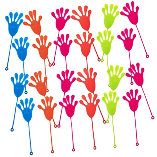 Kisangel 50 Stück Klebrige Hände für Elastische Wurfspielzeuge für Partys Geburtstage und Farben Zufällig Zufällige Farbe Zufällige Farbe von Kisangel